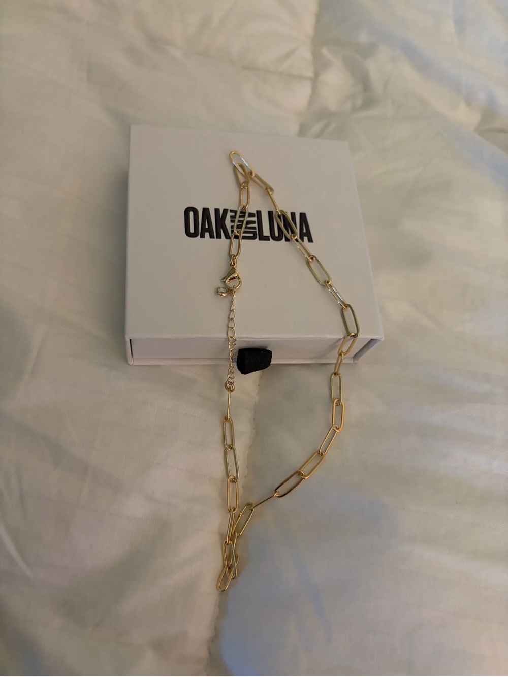 Gold Paperclip Chain Necklace